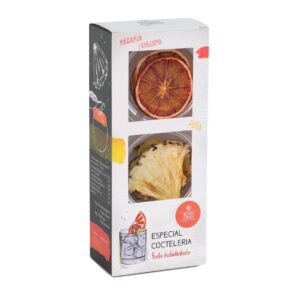 Pack de piña deshidratada y naranja sanguina deshidratada