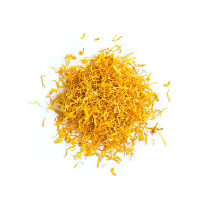 pétales de calendula jaune séchés