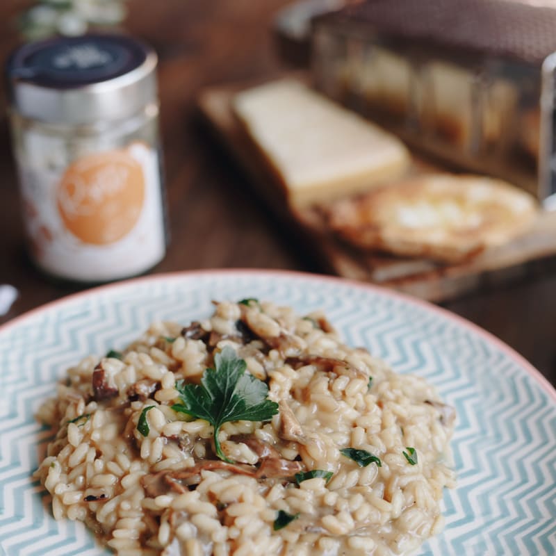 Risotto zubereitet